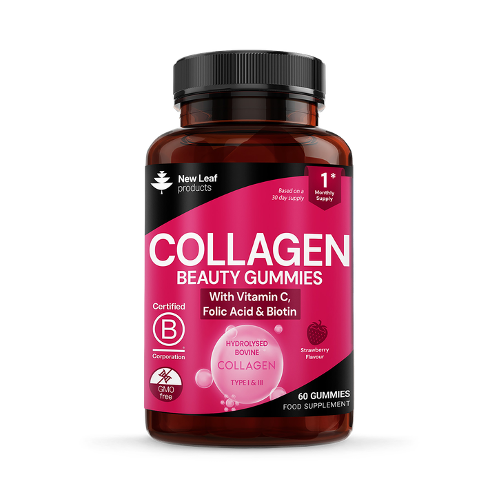New Leaf Products Collagen Beauty Gummies with Vitamin C, Folic Acid & Biotin
